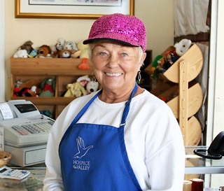 HOV Volunteer, Shay Butler at the Phoenix White Dove Thrift Shoppe