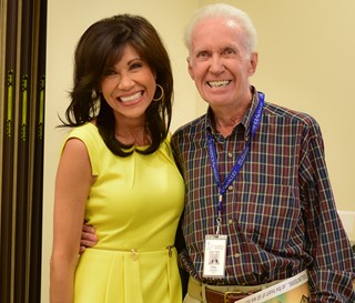 Volunteer Oldy Oldenburg with Lin Sue Cooney, director of community engagement for Hospice of the Valley