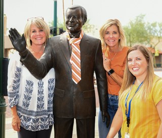 Michel Fluhr and Lisa Bargery with HOV nurse Bessie Medigovich