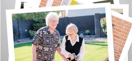 Navy veteran Larry Lambert with wife enjoys the daily walks video cover