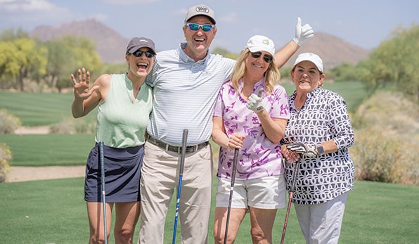 St.-Joseph's-Foundation-Group-Evie-Haertl,-Pro-Greg-Avant,-Terri-Hoffman,-Susan-Miele